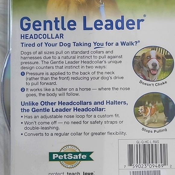 🆕️NWT Petsafe Large Dog Gentle Leader Headcollar Raspberry Pink 60-130 lbs - Picture 8 of 10
